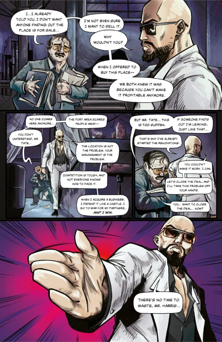 Night on Fire issue 1, page 2